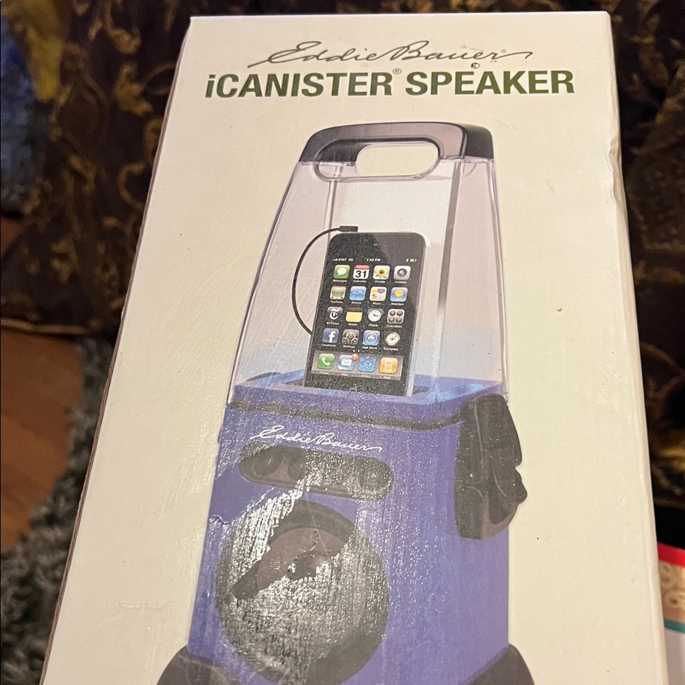 Eddie Bauer iCanister Speaker in Blue and Black